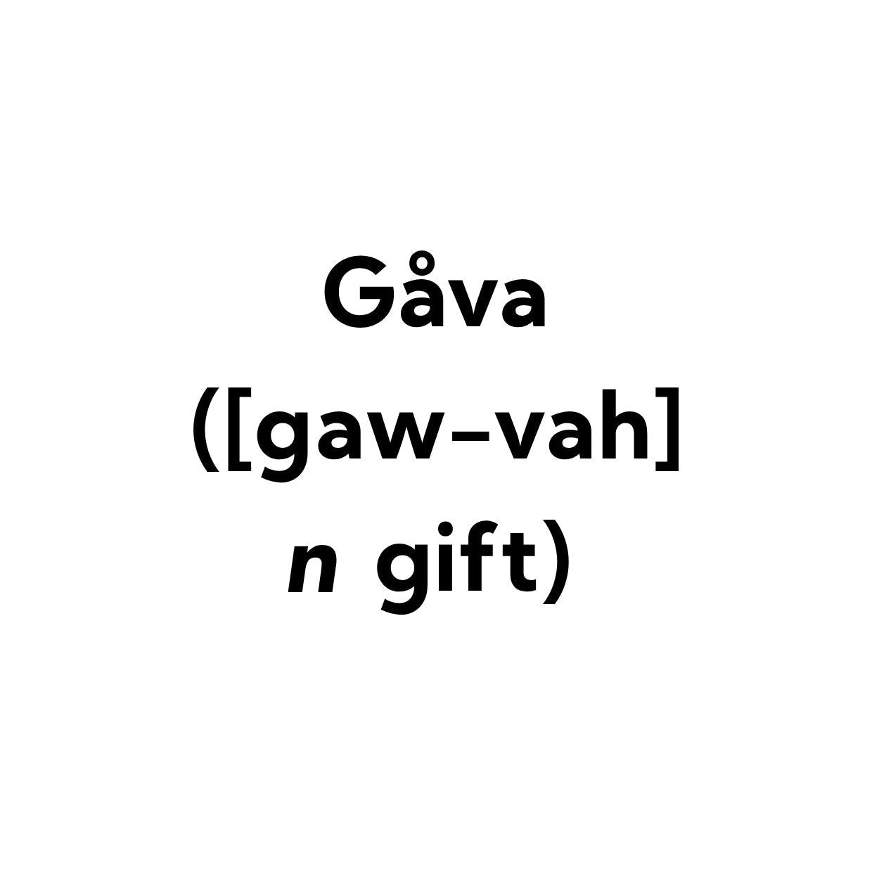 Gåva Gift Card