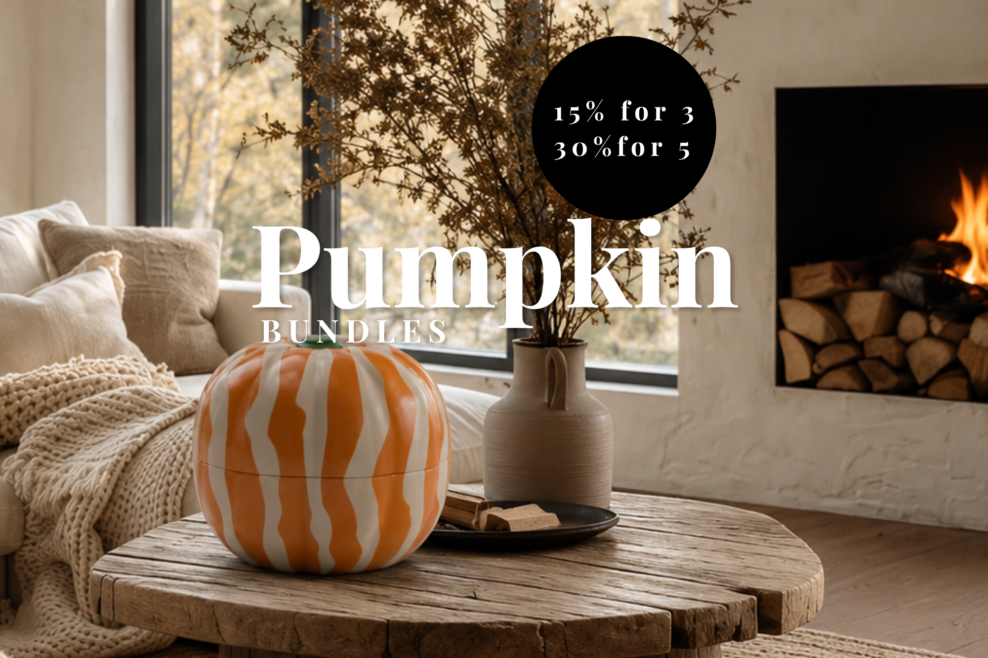 Pumpkins in a bundle