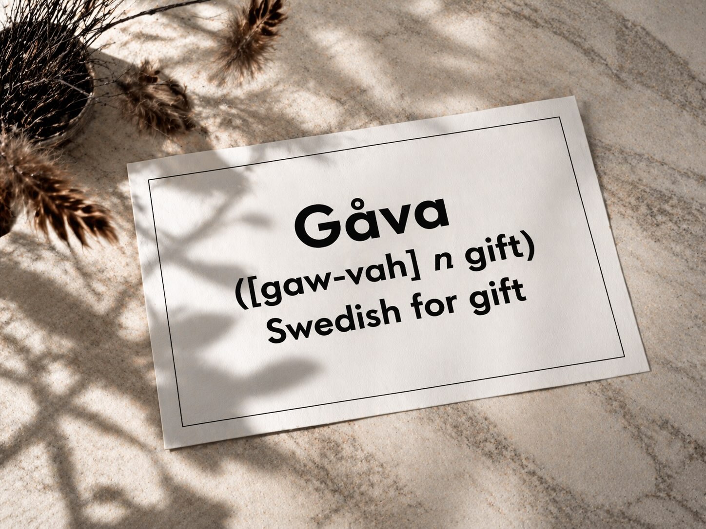 Gåva Gift Card